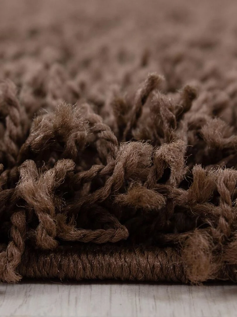 Tapis shaggy UNI C OEKO TEX®   Marron