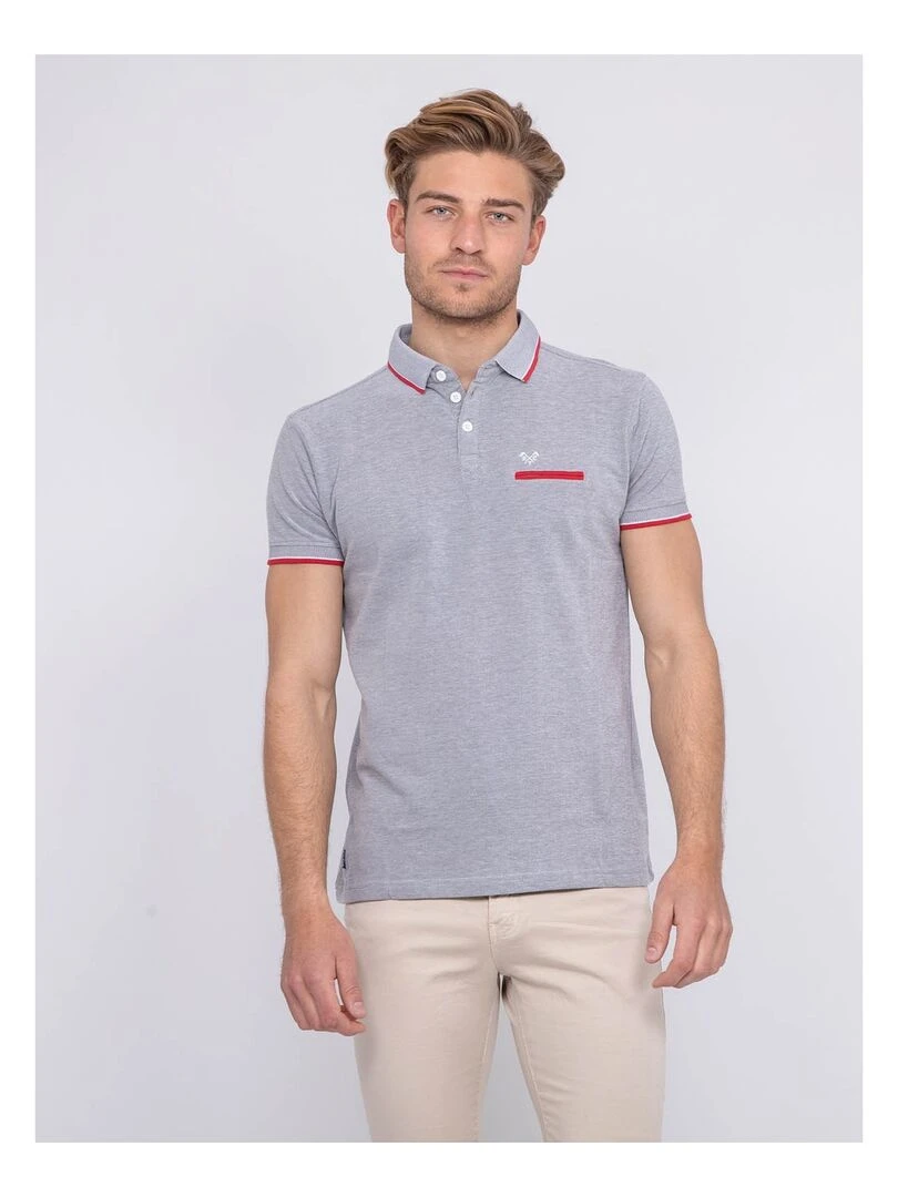 Polo pur coton PABEROL Gris