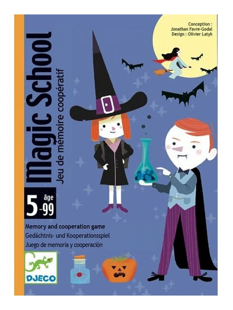 Jeu De Cartes De Memoire Et Cooperation Magic School N/A