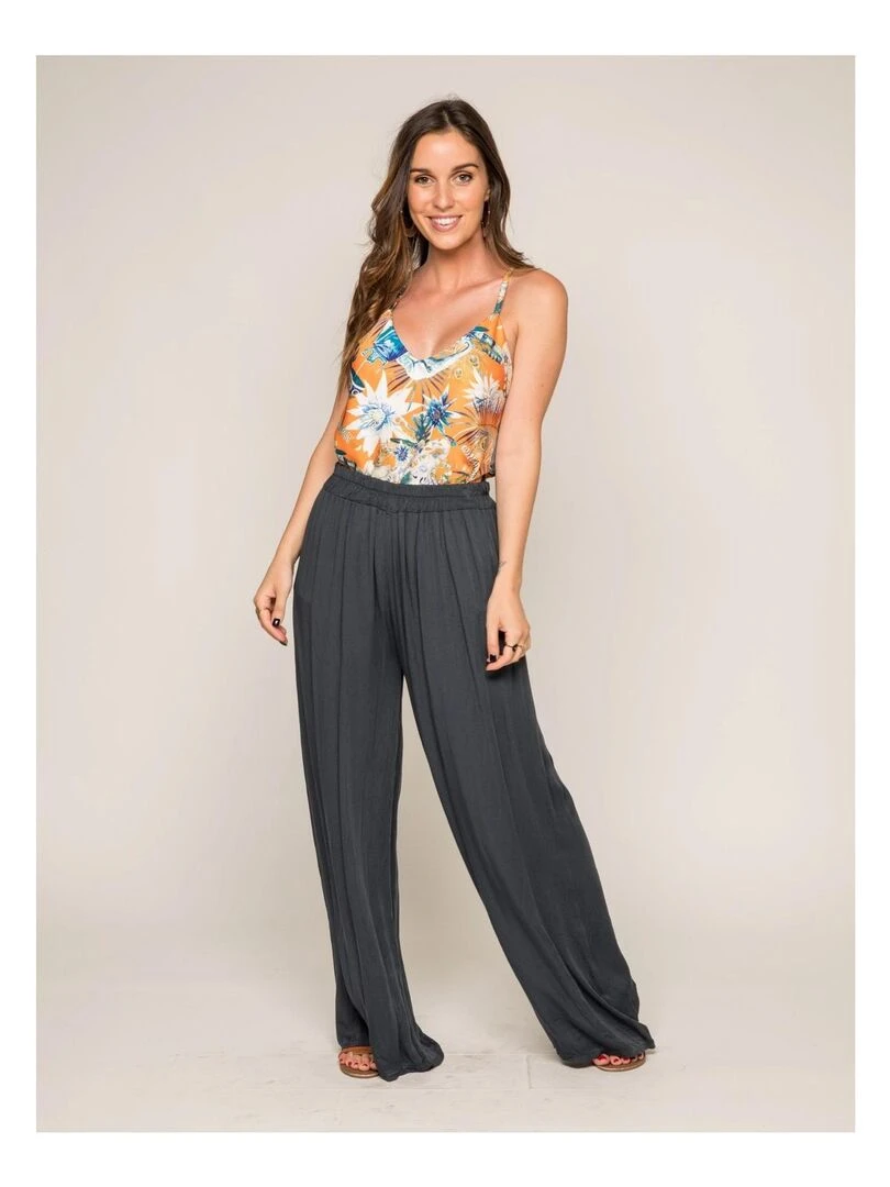 Pantalon fluide ELIA Bleu marine