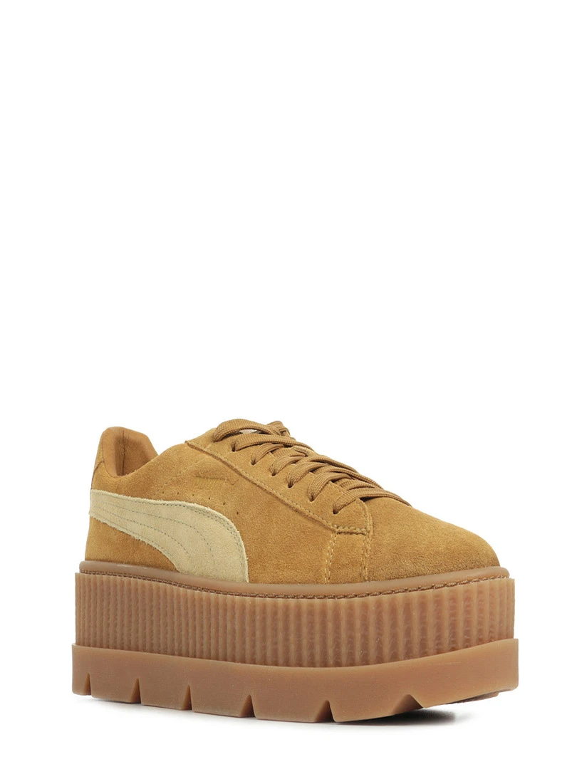 Baskets Rihanna Cleated Creeper Suede Marron