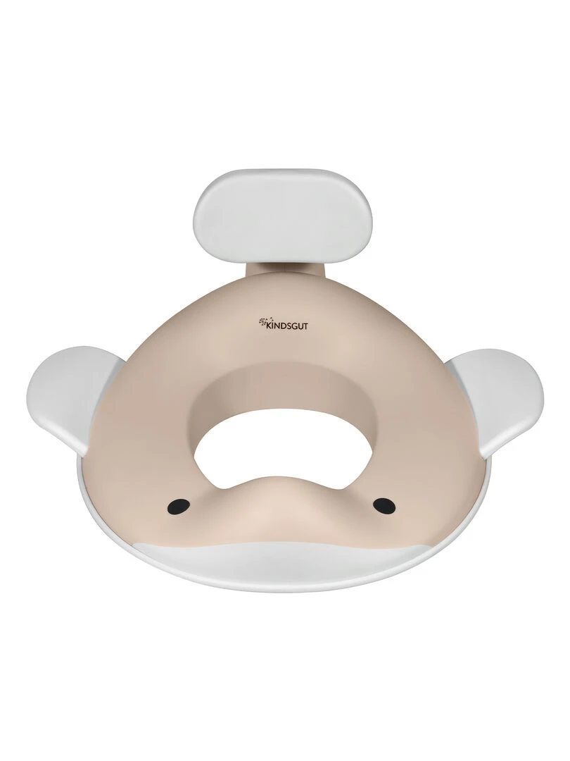 Réducteur de toilette baleine pour enfants Beige