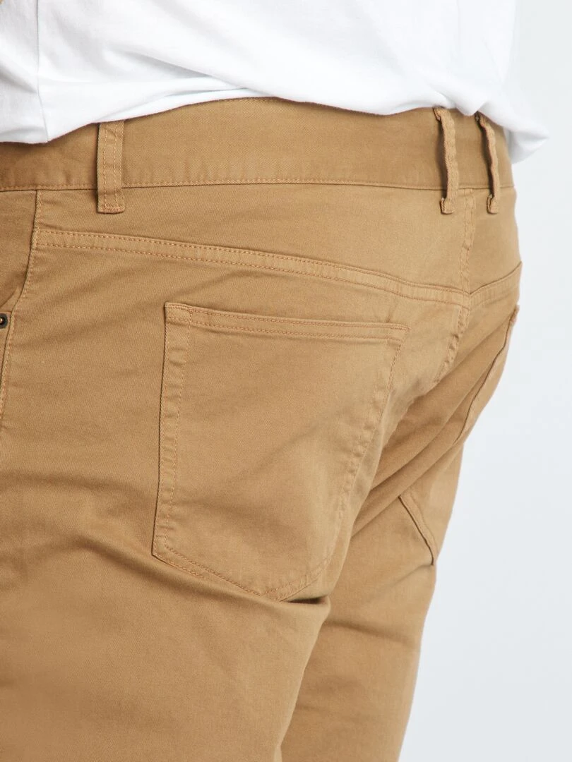 Pantalon slim   L30   Marron clair