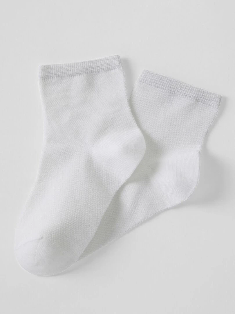 Lot de 2 paires de socquettes Climatyl Damart Blanc