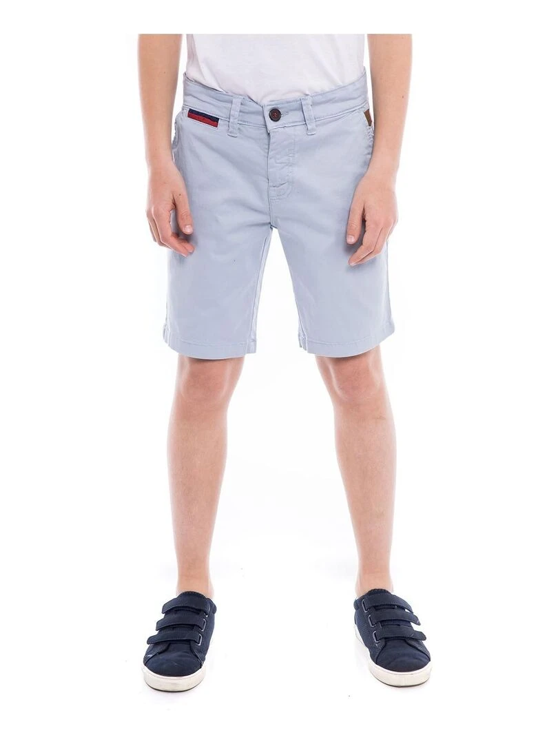 Bermuda chino slim BERKLEY BOY Bleu ciel