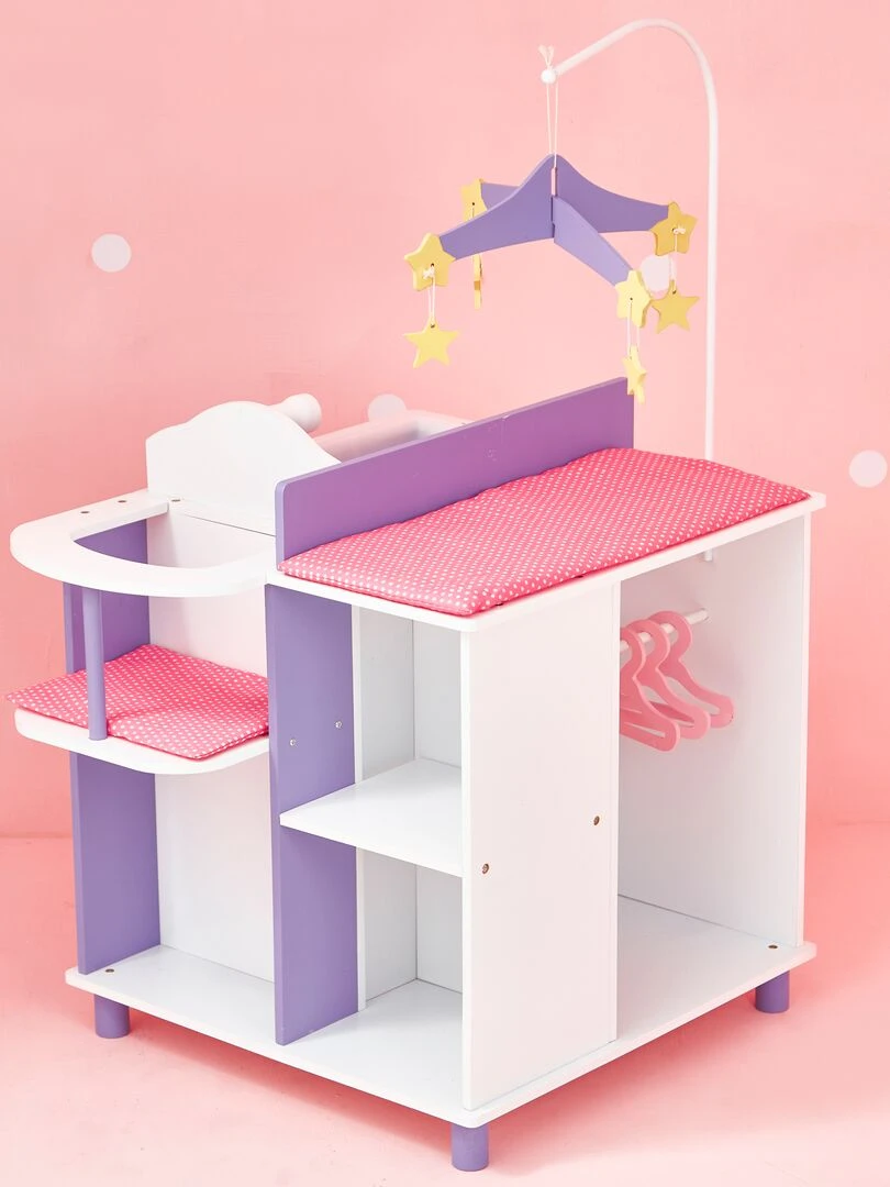 Table à langer poupon poupée Little Princess rangement meuble bois jeux TD 0203A   N/A