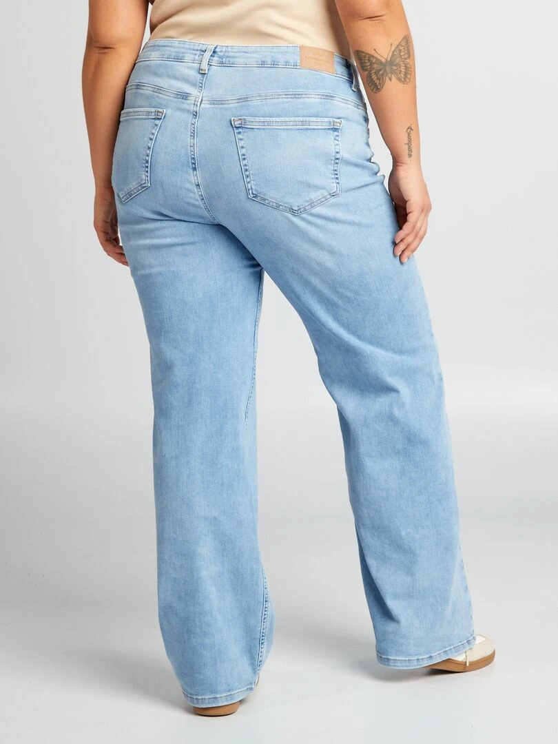 Jean large taille haute 'Only'   Bleu