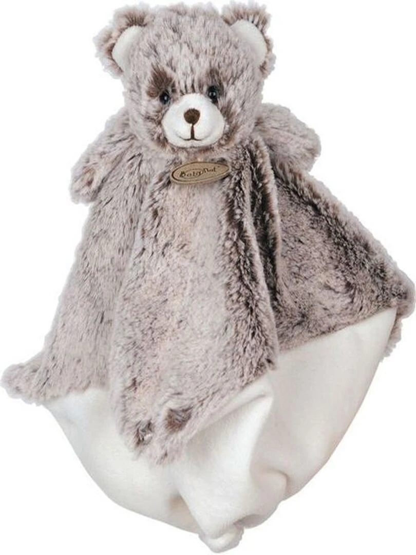 doudou Babynat Ours Marron BN051 Les Flocons Plat Marron