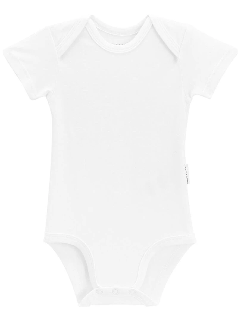 Lot de 3 bodies bébé manches courtes Blanc