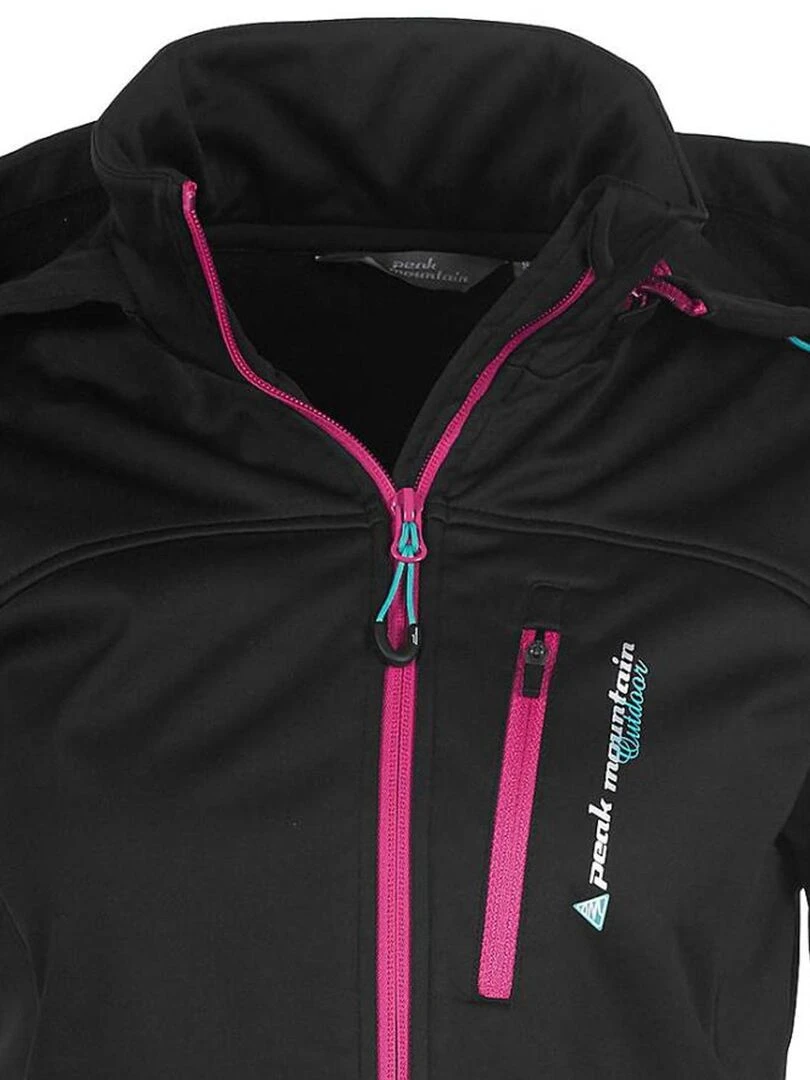 Blouson softshell femme ANNE   PEAK MOUNTAIN   Noir
