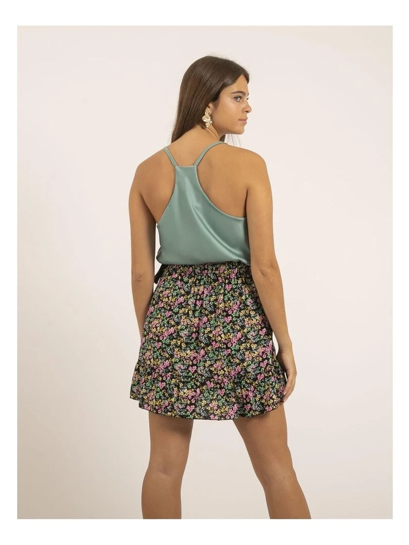 Jupe courte motifs XELPA Noir
