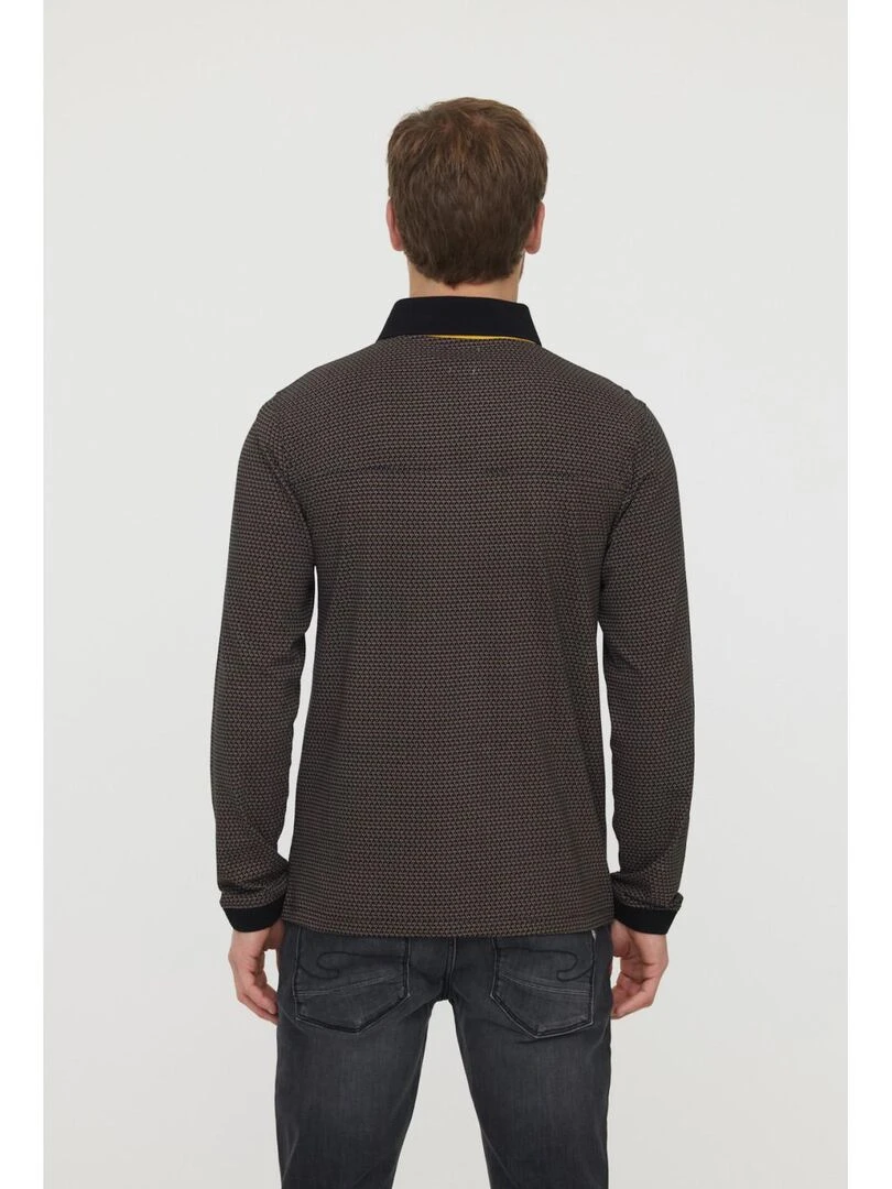 Lee Cooper   T Shirt manches longues coton regular BUKAR   Noir
