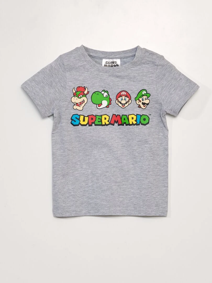 T shirt 'Super Mario'   So Easy   Gris clair