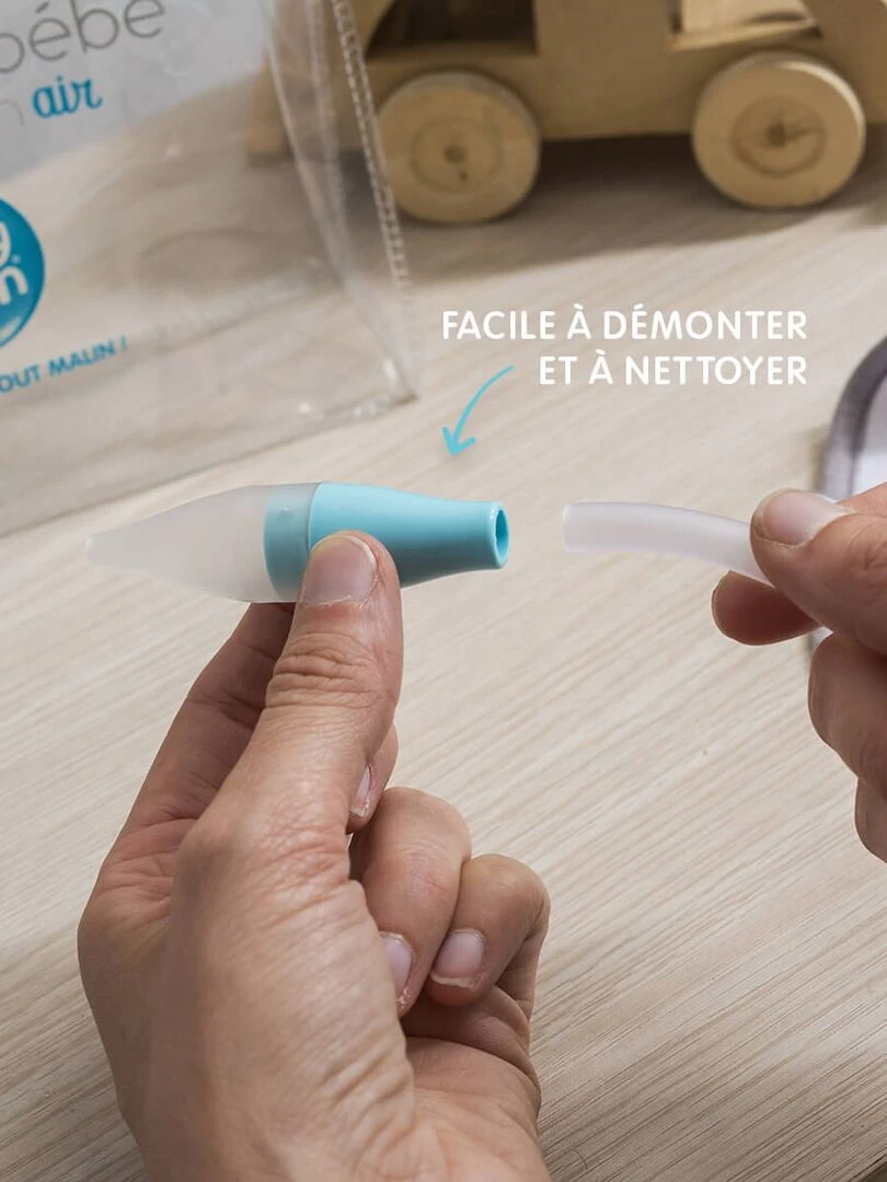 Mouche bébé R'Evolution Air   Soufflez pour moucher bébé   Bleu
