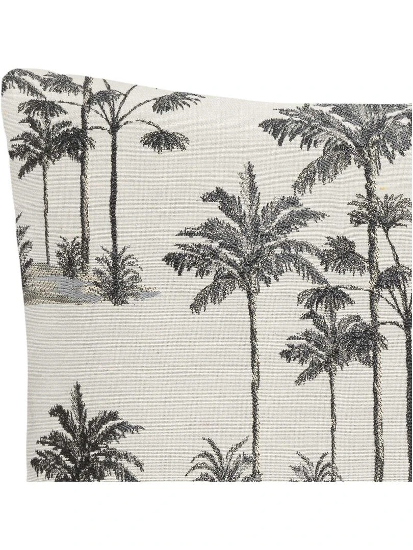 Housse de coussin jacquard exotique Multicolore
