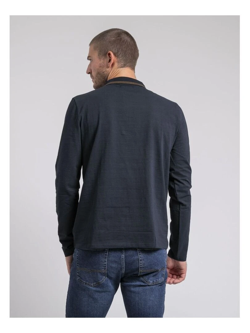 Polo manches longues POMAFIX Bleu marine
