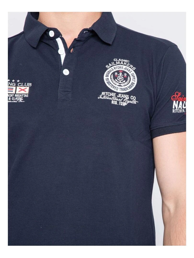 Polo PALBOA   Bleu marine