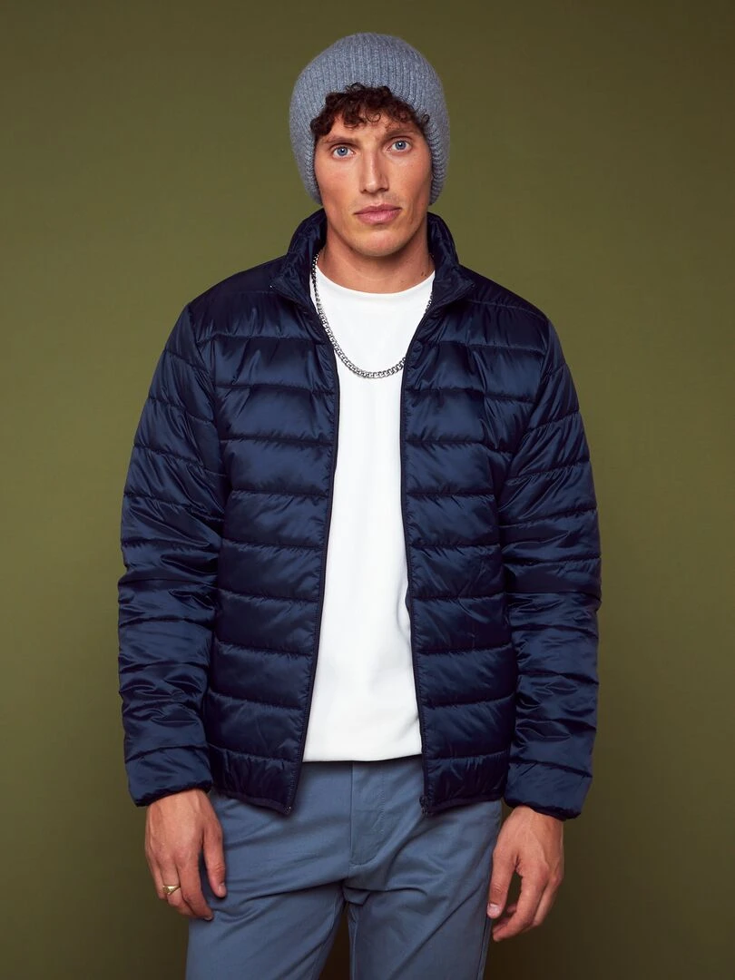 Doudoune en bouteilles recyclées   Marine