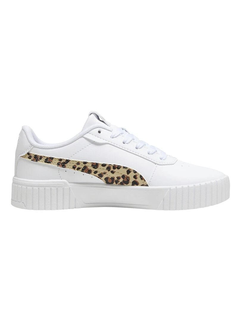 Basket à Lacets Enfant Puma Carina 2.0 Animal Update Jr Blanc