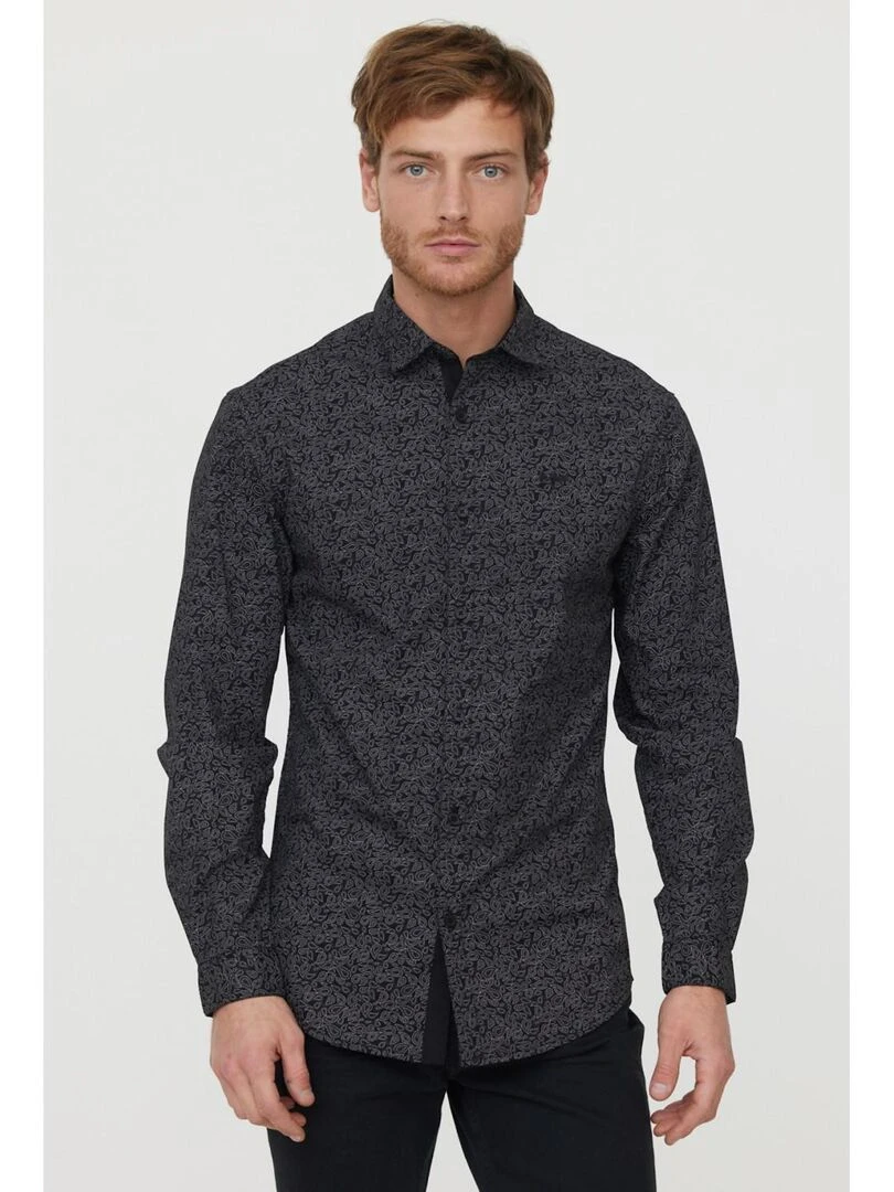 Lee Cooper Chemise manches longues coton DIKO Noir