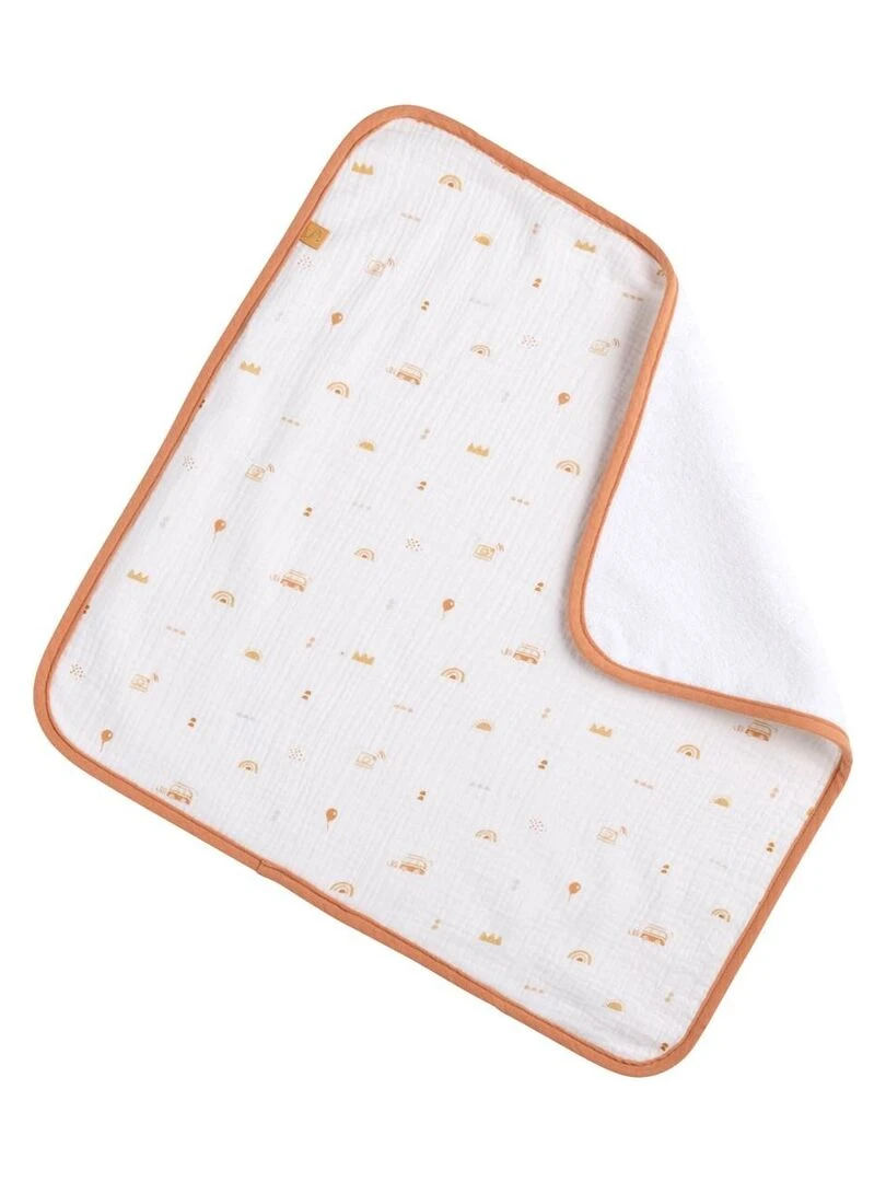 Matelas à langer 6x68x52cm et serviette coton Orange   SAUTHON   Orange