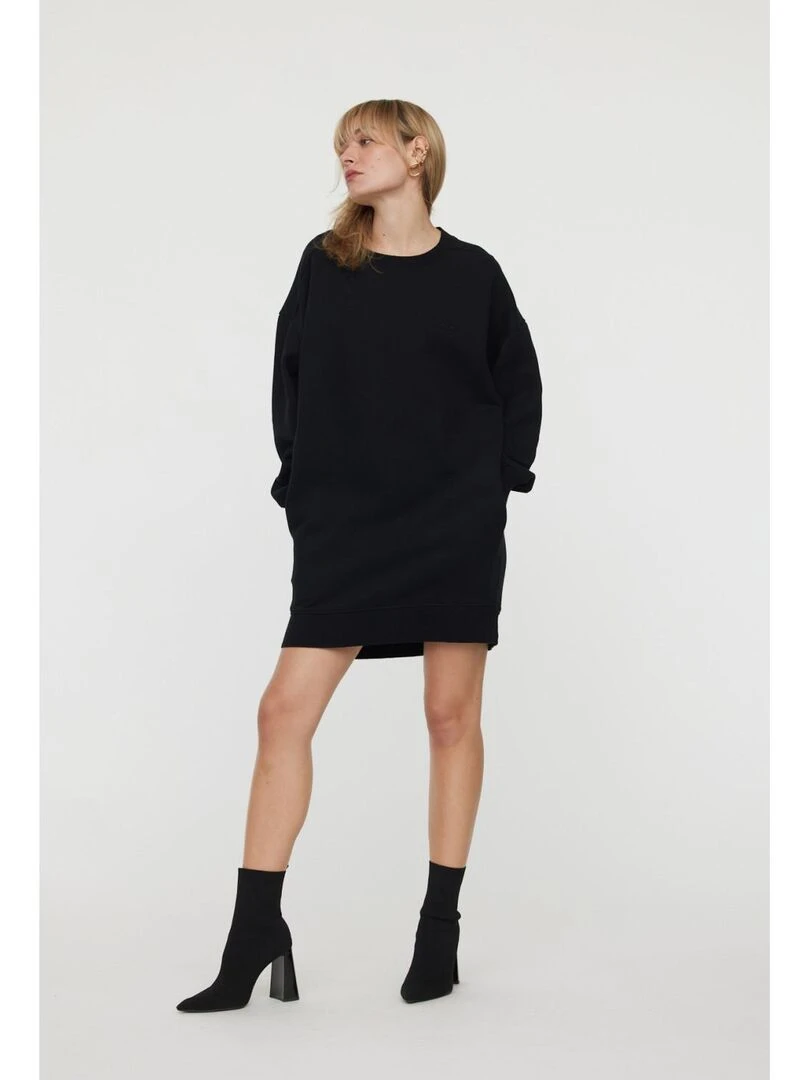 Lee Cooper   Robe manches longues coton  LAILOU   Noir
