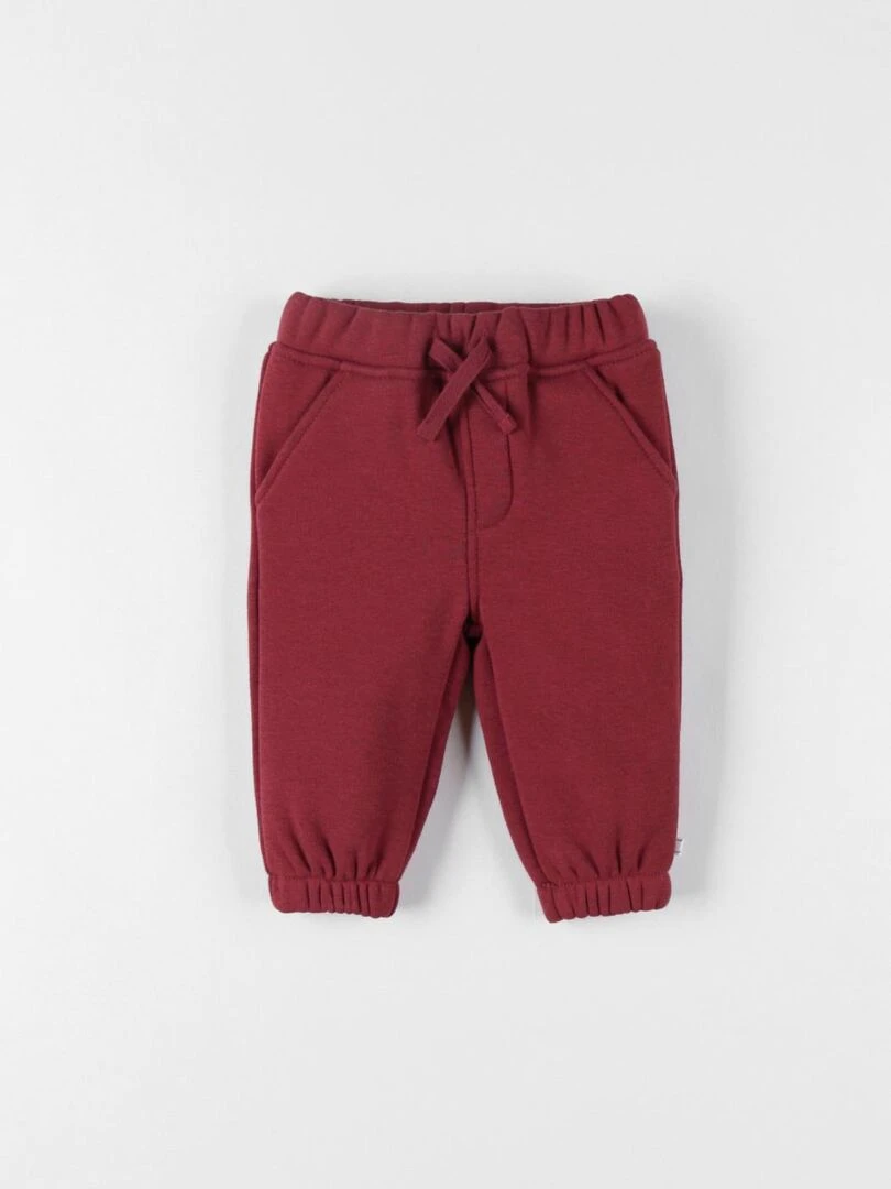 Pantalon jogging en Sweatoloudoux brique Noukie's Rouge