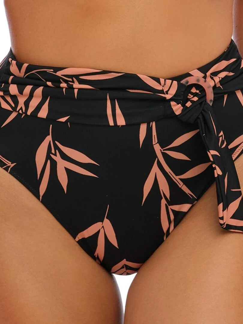Bas de maillot de bain taille haute Luna bay Noir