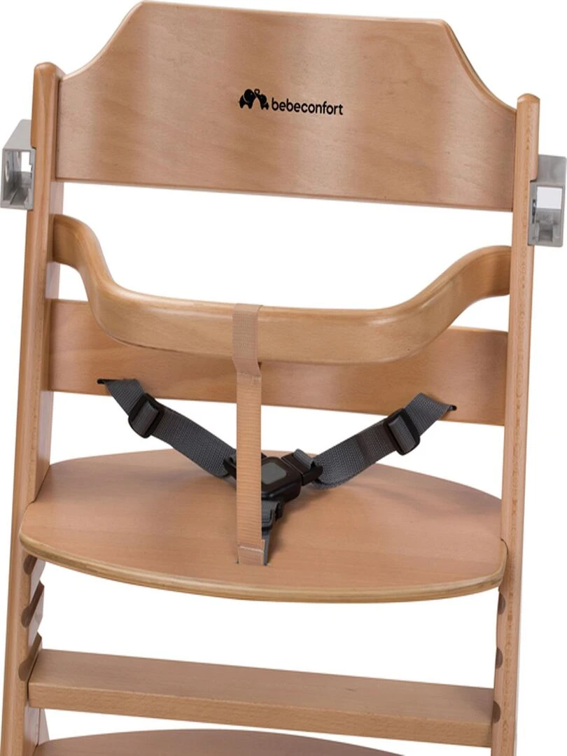 BEBE CONFORT Timba Chaise haute bébé  Chaise bois  De 6 mois à 10 ans (30kg)  Natural Wood   Marron clair
