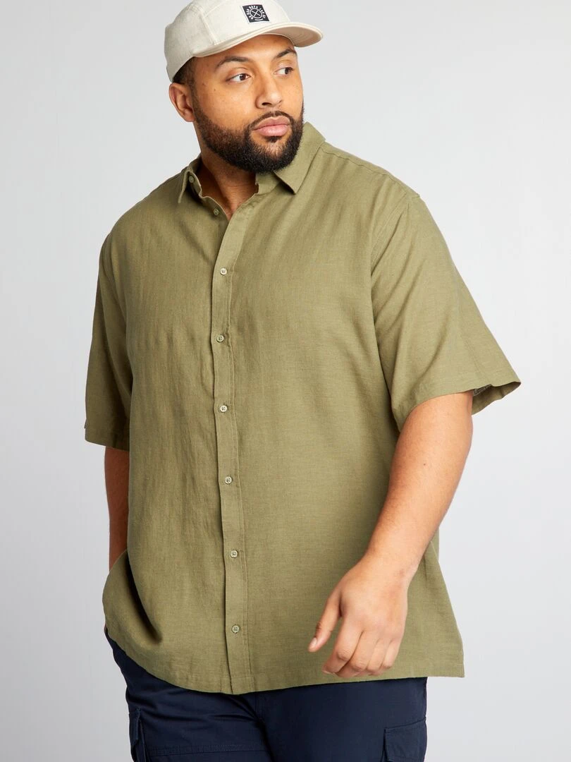 Chemise manches courtes Vert