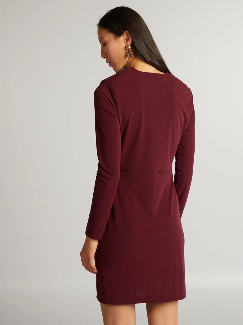 Robe drapée   Bordeaux