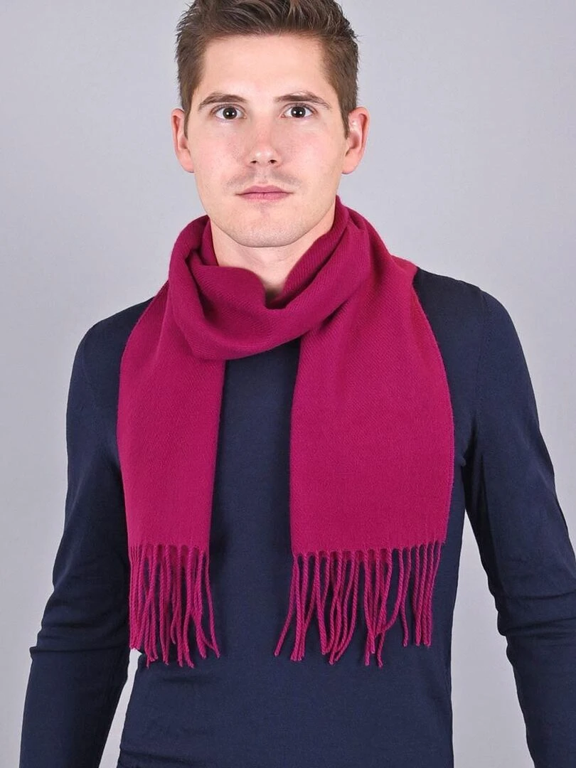 Echarpe Fely Fabriqué en France Rose fushia