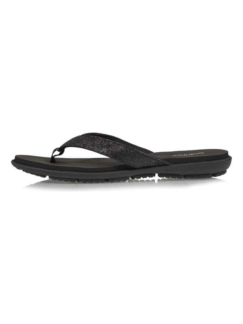 Tongs sport Femme confort tige paillettes Noir   Noir
