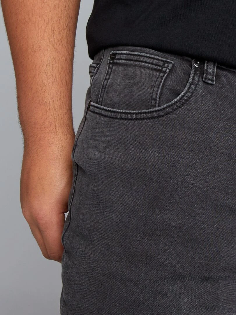 Jean slim stretch   L32   Gris anthracite