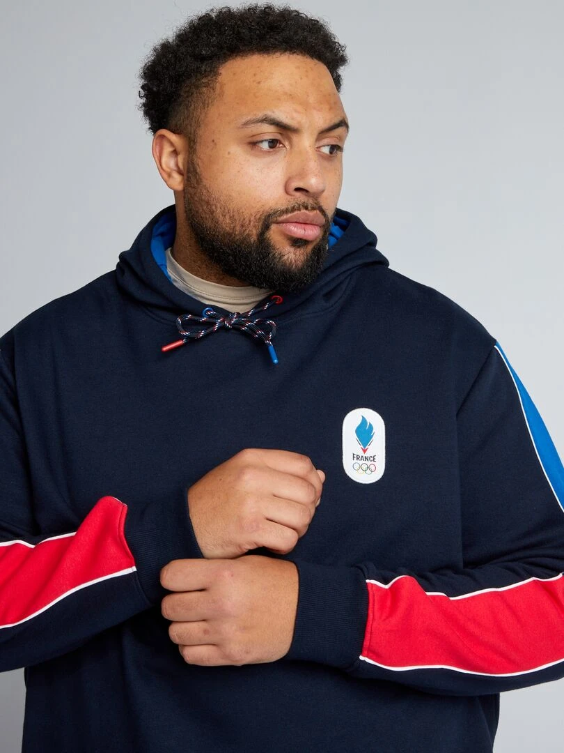 Sweat en molleton   Equipe de France Olympique et Paralympique   Navy