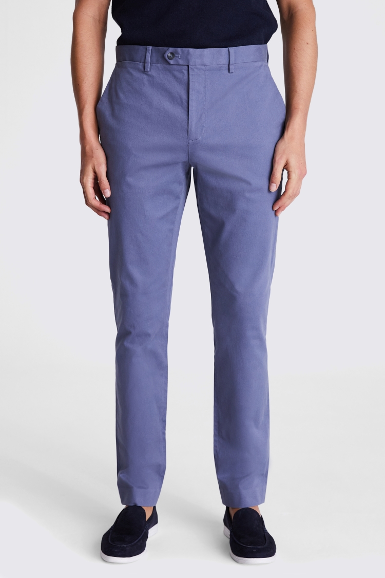 Slim Fit Light Grey Seersucker Trousers   Buy Online at Moss