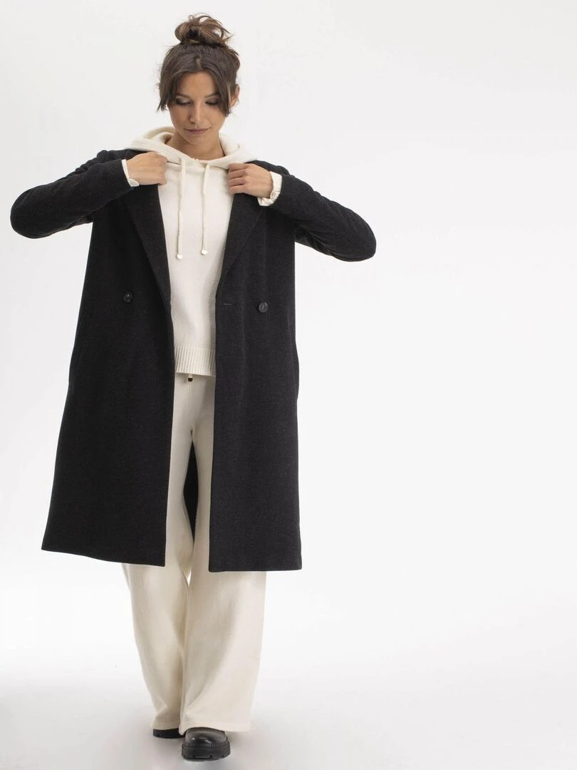 Manteau  CLEO   Gérard Pasquier   gris anthracite