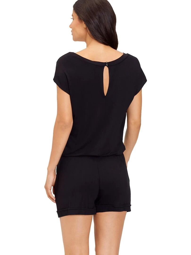 Combishort de plage Safari Noir
