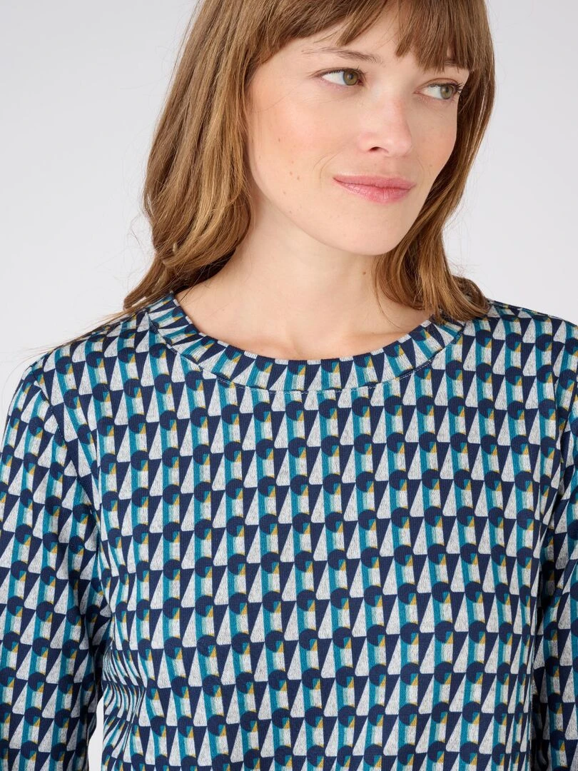 T shirt maille grattée chaude Damart Vert