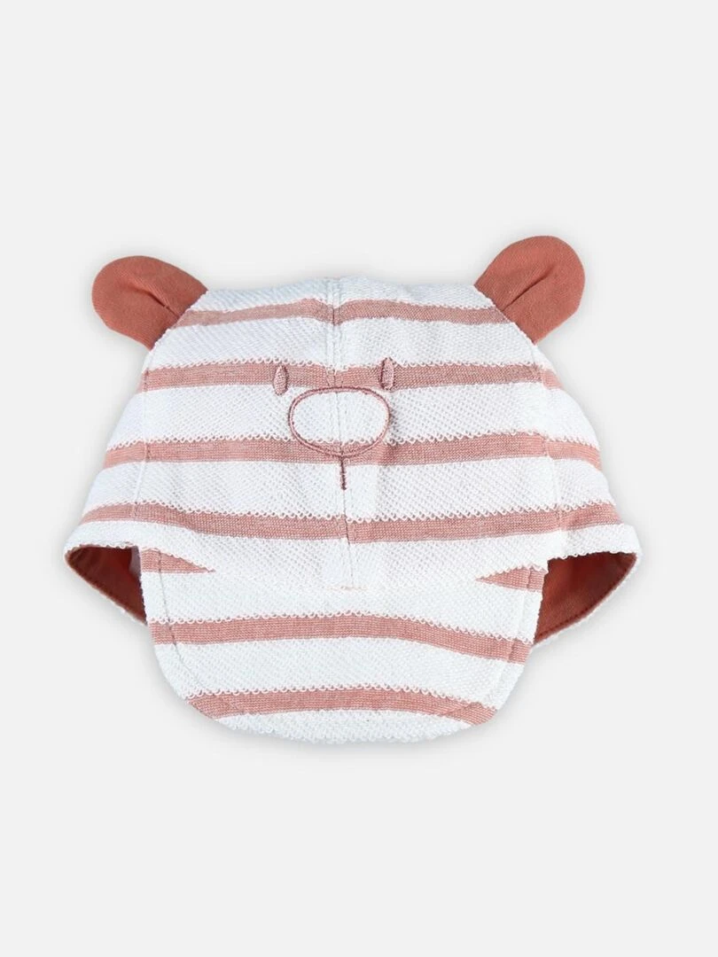 Casquette rayée en coton   Noukie's   Rose