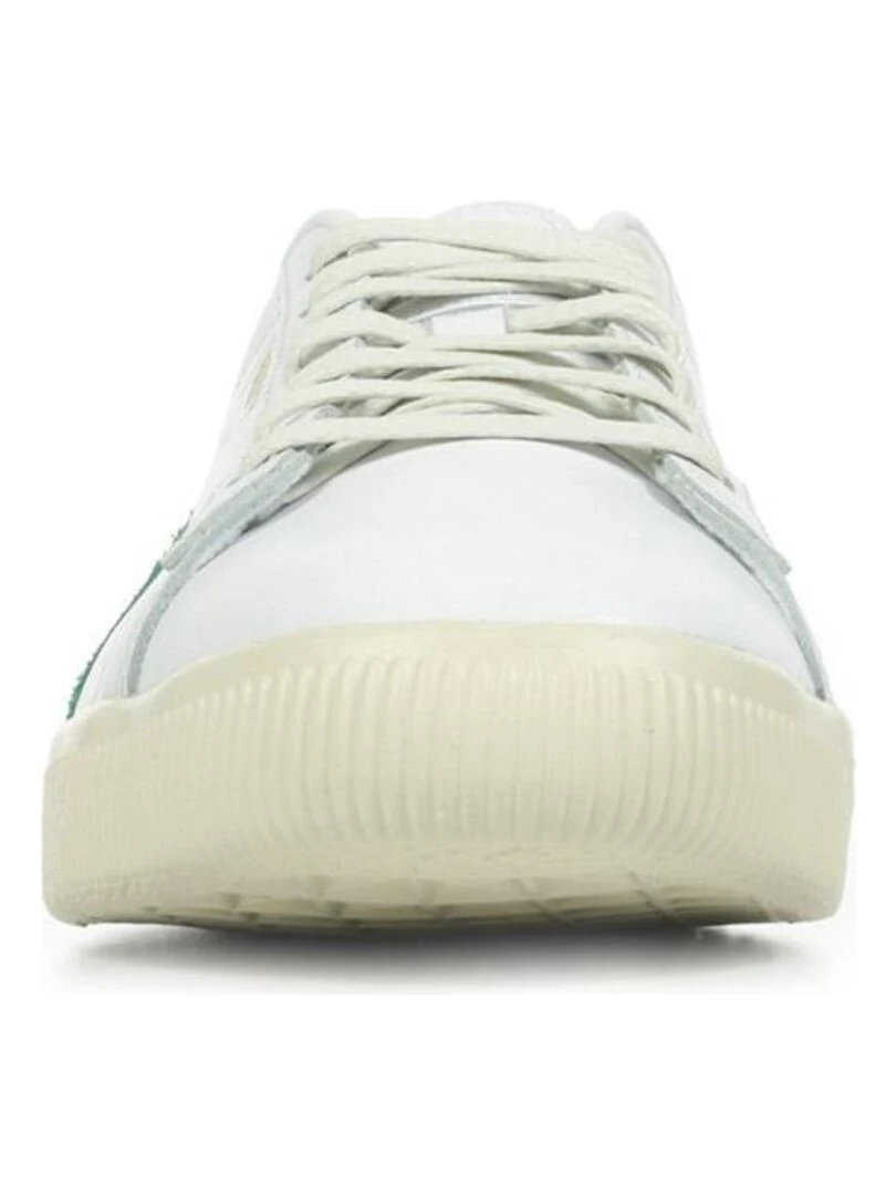 Baskets PUMA Clyde Base L   Blanc Vert Noir