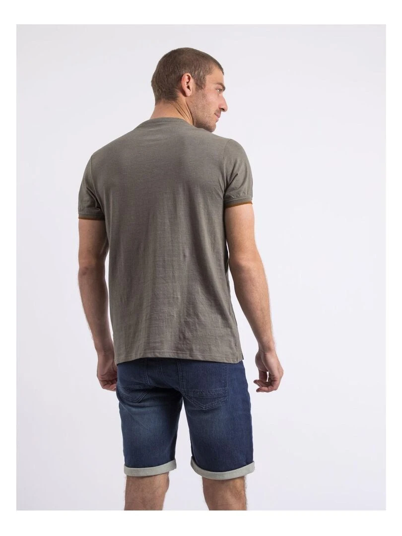 T shirt col rond NAKOTOC Kaki
