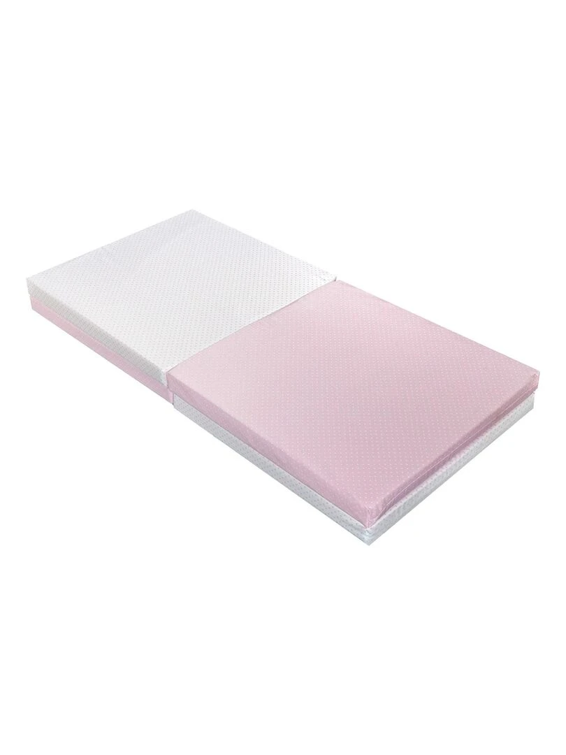 Tapis enfant d'éveil et de jeux ROSE 3 en 1   Transportable et deshoussable   Rose