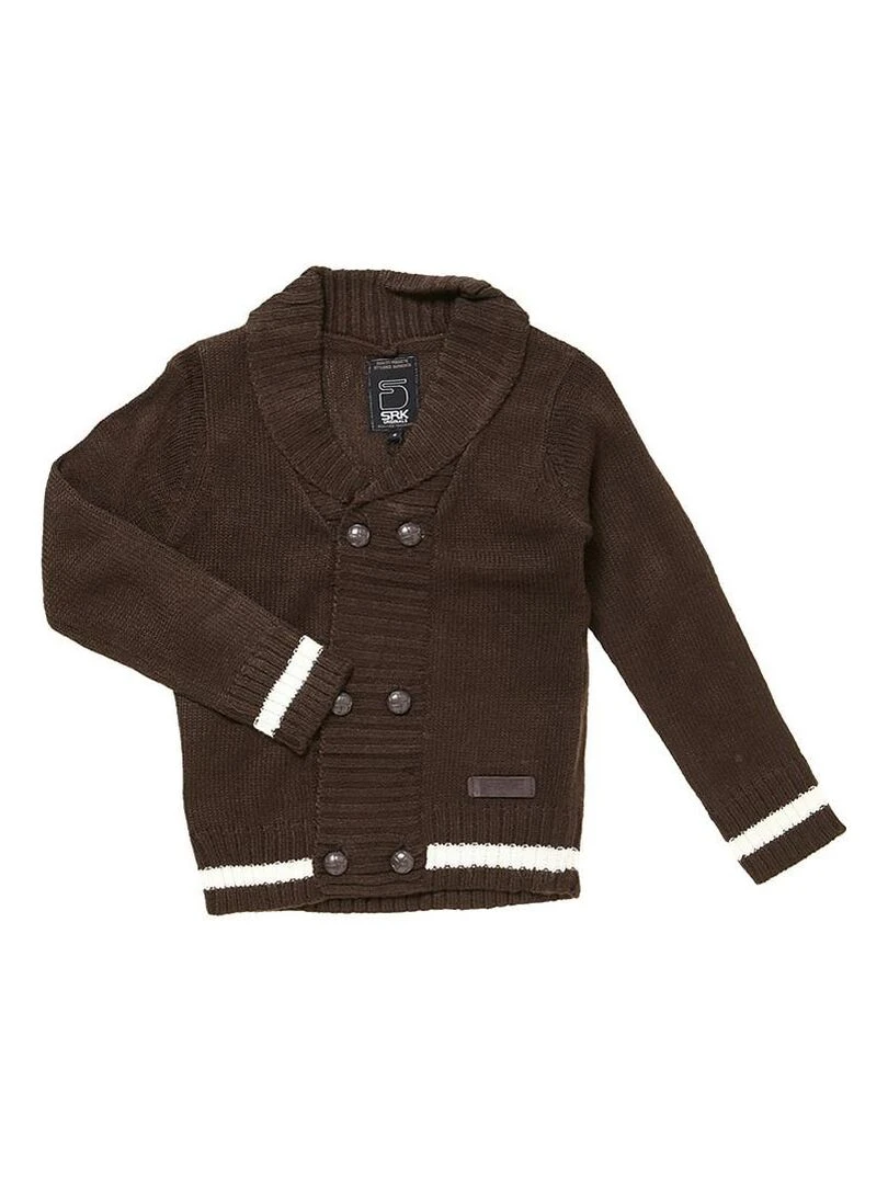 Gilet garçon ECOTEM SRK Marron