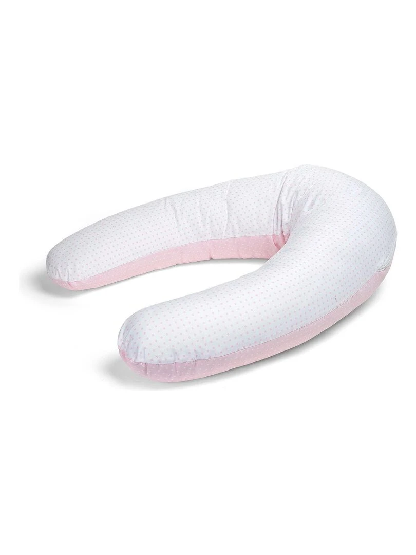 Coussin d'allaitement Bebe évolutif ROSE 160 CM Déhoussable avec remplissage mircrofibres Rose
