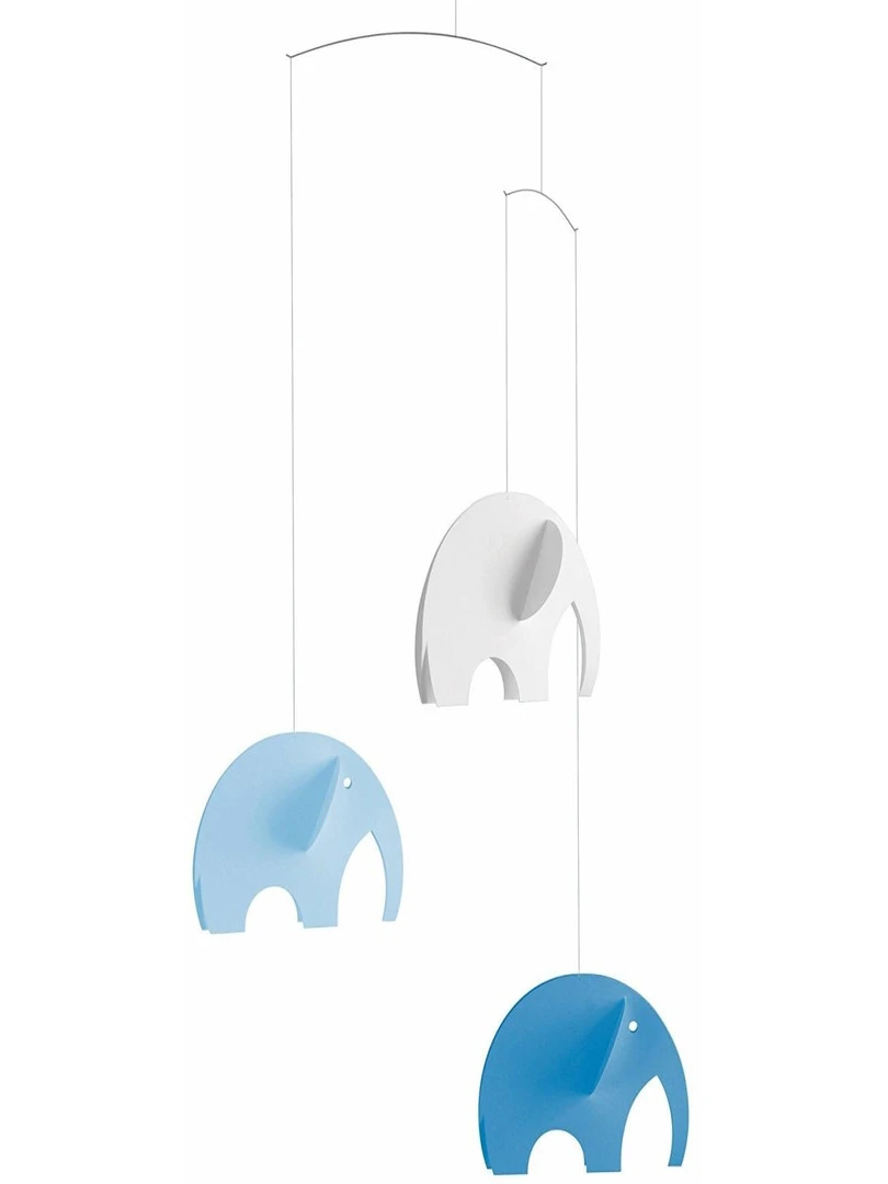 'flensted Mobiles' Olephants Bleu Bleu