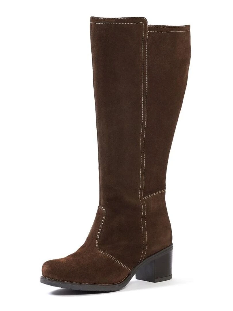 Gabylou Bottes XL pour mollets larges Modele Ainhoa Marron