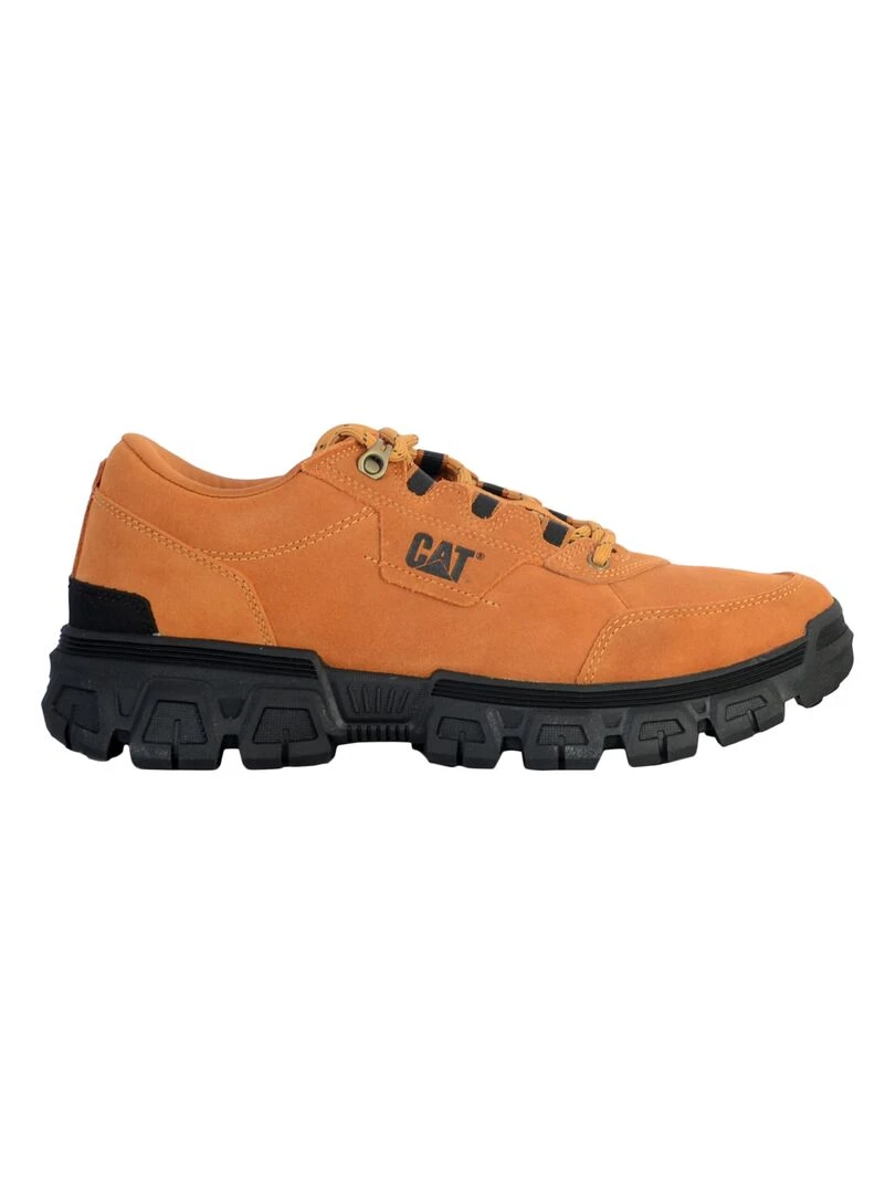Basket Cuir Caterpillar Inversion Marron