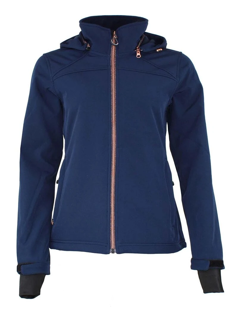 Blouson softshell femme AFORI PEAK MOUNTAIN Bleu marine