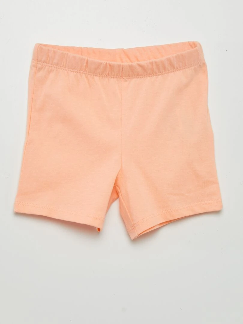 Pyjama short 2 pièces imprimé   Orange